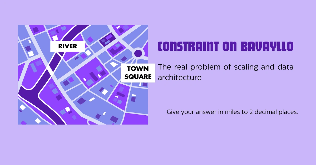 Constraint on Bavayllo: The real problem of scaling and data architecture